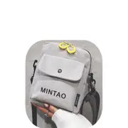 Solid Color Shoulder Messenger Bag Small Ladies Backpack