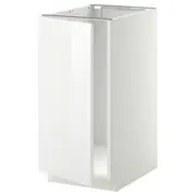 METOD base cab f sink/waste sorting, white/Ringhult white, 40x60x80 cm