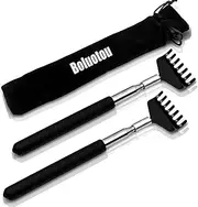 Mazicla 2 Pack Portable Extendable Back Scratcher, Stainless Steel Telescoping Back Scratcher with Beautiful Gift Packaging
