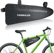 Kytpyi Bike Frame Bag, Bike Bag, 2L Large Capacity Bike Triangle Frame Bag, Waterproof Reflective Bicycle Handlebar Front Tube Saddle Storage Bag, Bike Triangle Bag for Mountain Bike Road Bike