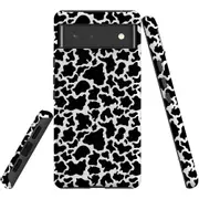 For Google Pixel 6 Case, Shielding Back Cover,Cow Pattern