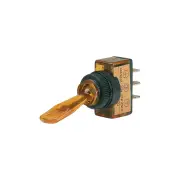 Narva Amber Illuminated Off / On Toggle Switch - push on terminals