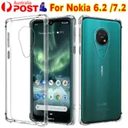 Heavy Duty Tough Gel Ultra Clear Shockproof Bumper Case Cover For Nokia 6.2 /7.2