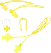 EXAOMBLE Quiet Ear Plugs Nasal Obstruction Earplug Swimming Earplugs for Adults Pvc Ear Plugs Nose Clip Comprehensive Protection