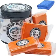 Aimiffy Car Clay Bar Detailing kit - Clay Bars Auto Detailing Premium Grade Magic Clay Bar Kit Car Detailing Kit with Washing and Adsorption Microfiber Towel 4 Pack 100g