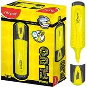 Maped Box 12 Fluo Peps Highlighters (Yellow)