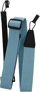 Vaguelly Ukulele Strap Non- punching Ukulele Shoulder Strap Adjustable Clip On Ukulele Belt with Double J Hooks No Drilling Hawaiian Strap for Soprano Concert Tenor Ukulele, Coffee