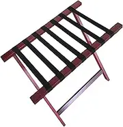 Guest Room Luggage Rack, Folding Suitcase Stand Luggage Rack Luggage Rack, Hotel Luggage Rack Solid Wood Folding Hotel Floor Hanger Rack Shelves Guest Room Storage Rack (Color : Red, Size :