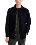 Karl Lagerfeld Paris White Label Plaid Shirt Jacket