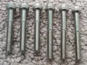 6 SHORT String Lock SCREWS Floyd Rose Original & Special Lic Tremolo STAINLESS**