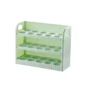 Egg Rack Take with Handle Reversible Storage Food Grade Plastic Creative Eggs Storage Box for Refrigerator