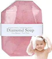 Gem Shaped Hand Soap | Natural Soap with Golden Foil | Cleansing Moisturizer, Scented Bath Soap, for Women & Men, Help Moisturize Soften Dry Skin Zalhin