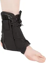 Ankle Brace,Adjustable Lace Up Ankle Stabilizer for Men and Women,Foot Support Brace for Ankle Injury,Achilles Tendonitis,Pain Relief,Sport Ankle Support Basketball Soccer Baseball Volleyball (M)
