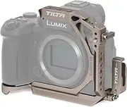 Tilta Half Camera Cage Compatible with Lumix S5 II/S5 IIX/G9 II Filmmaking Kit with HDMI USB-C Cable Clamp - Titanium Grey TA-T50-HCC-TG
