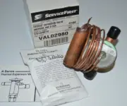 SERVICE FIRST VAL02980 THERMO EXPANSION VALVE R-22, 1/2" Inlet, 1/2" Outlet NEW