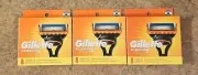 (3) Gillette Fusion 5 Refill Cartridges 8 Packs ☆FREE SHIPPING☆