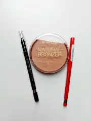 Makeup Bundle, Rimmel Natural Bronzer #020, Exaggerate Lip Liner, Eyeliner