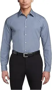 [Van Heusen] Men's Dress Shirt Fitted Poplin Solid