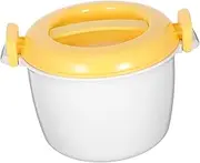 MOLUCKFU Microwave Rice Cooker Compact Food Container for All Rice Types Efficient Steam for Prep and Storage