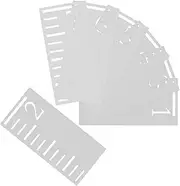 WEKAMOS 7Pcs Plastic Growth Chart Ruler Template Hollow Scale for Accurate Height Measurement Stencil for Painting Wall Decor for Rooms
