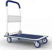 Trailer Hand Truck Folding Hand Truck Dolly Cart Wheels Luggage Cart Trolley Moving 330lbs Car End Pipes