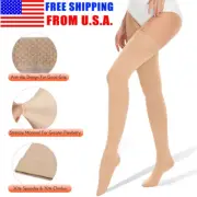 Unisex Compression Socks, Thigh High 10-15 mmhg Hosiery Support Stockings S-XL