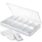 Silver Bar Case, 20 Pcs Silver Bar Holder Clear Acrylic Storage Container Cap...