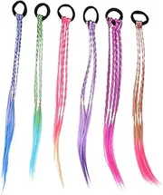 VICASKY 6pcs Ponytail Extensions for Stylish Hair Wig Accessories for Unique Hairstyles for Parties and Daily Wear