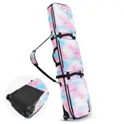 Ski Bag with Wheels, Waterproof Roller Snowboard Bag for Flying Mixed Colors