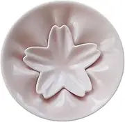 LIGIGWASH Cherry Blossoms Seasoning Dish Set Japanese Ceramics Saucer with Chopstick Rest Pink Color for Condiments Snacks Elegant Packaging