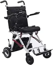 Electric Wheelchair, Super Lightweight Foldable Mobility Aid Power Chair with Comfortable Remote Contro for Travel Outdoor Home