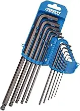 Draper 33723 Extra Long Imperial Hexagon and Ball End Hexagon 10 Keys Set