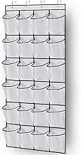24 Mesh Pockets Over The Door Shoe Organizer Hanging Closet Shoe Hanger