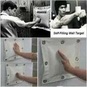 Wing Chun Kung Fu Wall Target Punching Bag Kick Boxing Bag Empty Wushu Sandbag