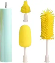 Bottle Washing Brush – Electric Cup Scrubber with Strong Motor Power, Button Start | Detachable Cleaner for Glass, Mug, Sink Bottle Tool, Smart Rotary Washing Device for Home Use