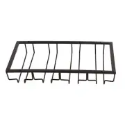 (Black)European Style Household Hanging Wine Glass Cup Rack Shelf Goblet Stor