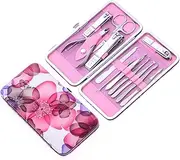 Healvian 12pc Nail Clippers Set Manicure Tools Cuticle Clippers Nail Scissors File Storage Box Perfect Present for Women Men