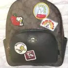 COACH Coach Snoopy collaboration backpack brown badge C4115 JP FS
