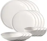 [Villeroy & Boch] Artesano Original 16-Piece Service Set - Beautifully Crafted and Timeless Dinnerware, Glassware, and Flatware
