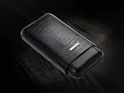 Prometheus Leather 3 Cigar Case - Tejus Black