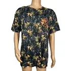 True Religion Jeans T-Shirt Logo Graphic Leaf Print Camo Mens Size 3XL NWT 45