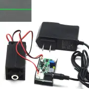 Focusable Line 532nm 100mW Green Laser Diode Module Driver TTL + 12V Adapter