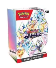 Pokémon TCG: Scarlet & Violet - Prismatic Evolutions Booster Bundle in hand