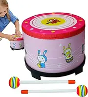 Kids Hand Drum - Children's hand drums, tambourine percussion instruments, drums with mallets | Child Rhythm Drum Educational Toy | Music Education Tool Performance Pro For Kindergarten Performances