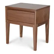 Penley Wooden Bedside Table - Walnut
