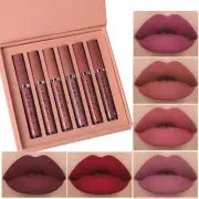 6PCS Matte Lipstick Set Waterproof Long-Lasting Lipstick Beauty Cosmetic Make Up