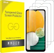 JETech Screen Protector for Samsung Galaxy A13 / A13 5G/ A12, 9H Tempered Glass Film, Anti-Scratch, HD Clear, 3-Pack