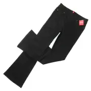 NWT SPANX 20326R Flare in Clean Black Pull-on Stretch Jeans M x 34