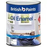 British Paints 1L White Gloss Enamel Paint