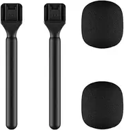 Microphone Holder fit for DJI/Hollyland/Rode/Movo Wireless Mic Stand Handheld Stick, 2-Pack